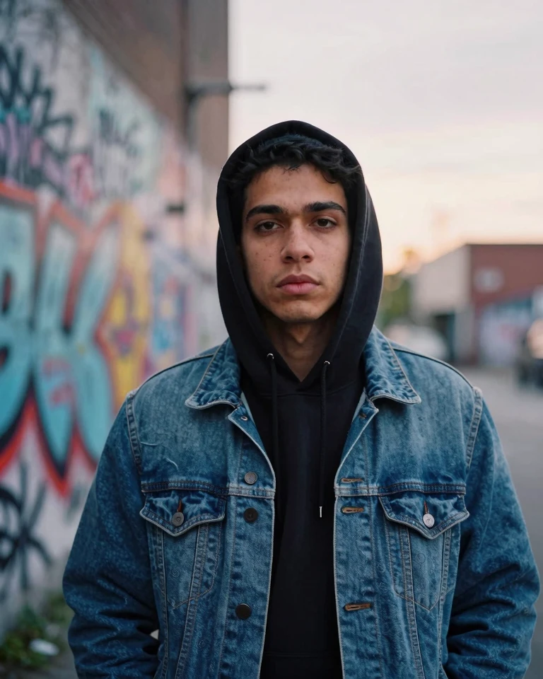 Urban Youth: A Moody Street-Style Portrait Urban Youth: A Moody Street-Style Portrait