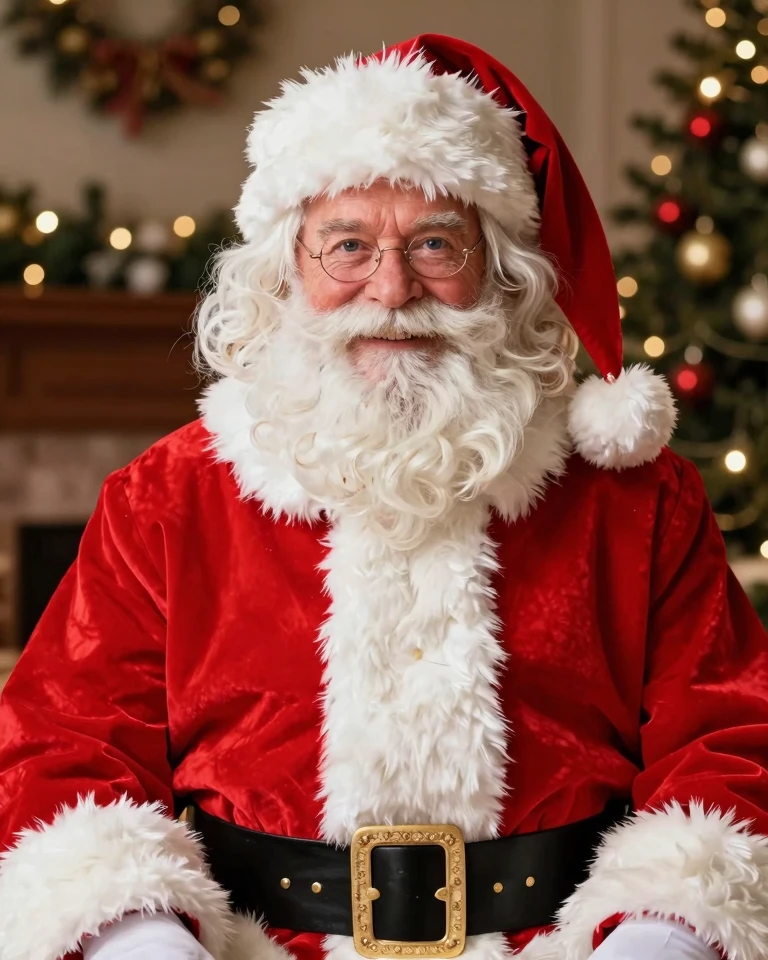Santa Claus Portrait Photography for Holiday Greetings