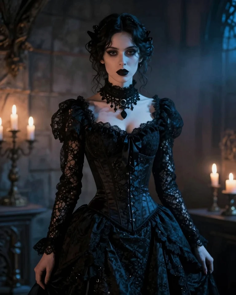 Gothic Victorian Lady: Dark Romance Portrait
