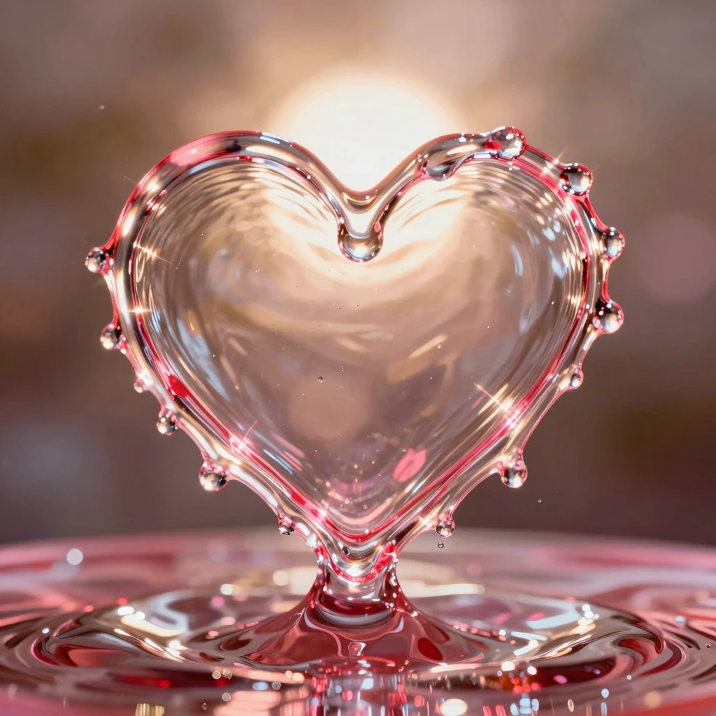 Frozen Heart: Captivating Macro Photography of Water Splash Frozen Heart: Captivating Macro Photography of Water Splash