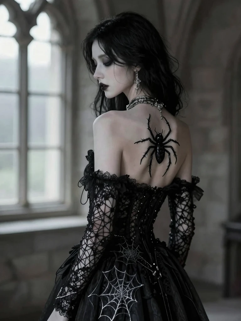 Ethereal Elven Beauty: Gothic Victorian Portrait