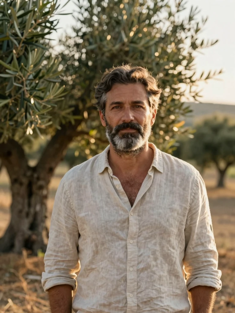 Mediterranean Gentleman: Golden Hour Portrait