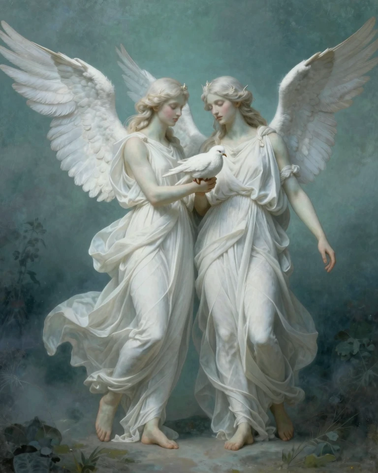 Greek Underworld Gods: A Dramatic Neoclassical Scene