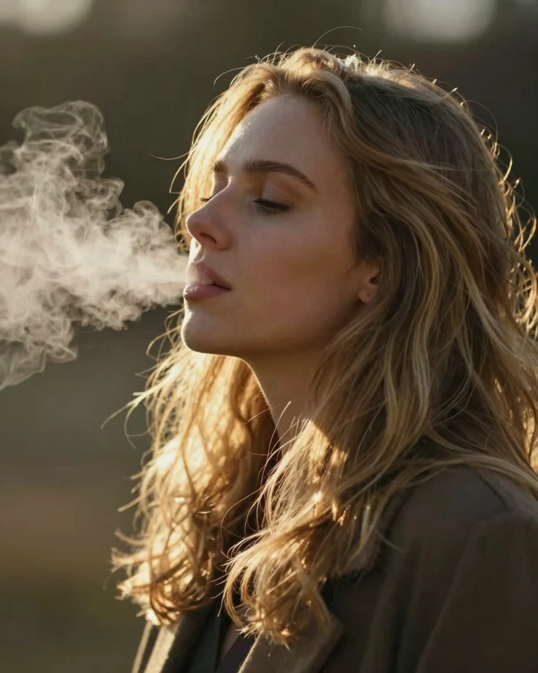 Serene Woman: Golden Light Portrait Photography