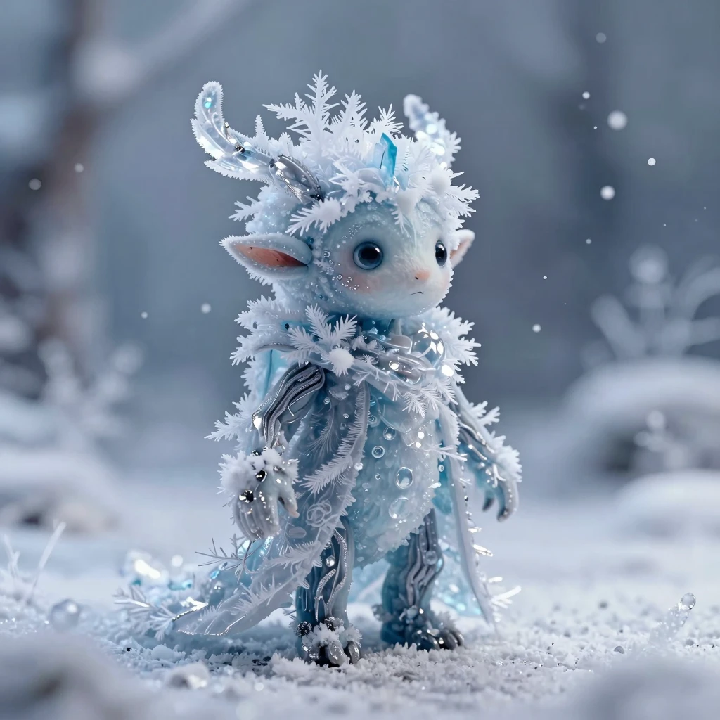 Majestic Winter Spirit: A Stop-Motion Marvel