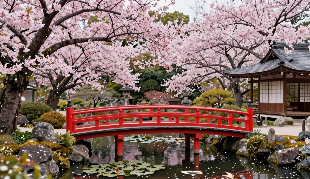 Sakura Serenity: Japanese Garden Landscape Photography