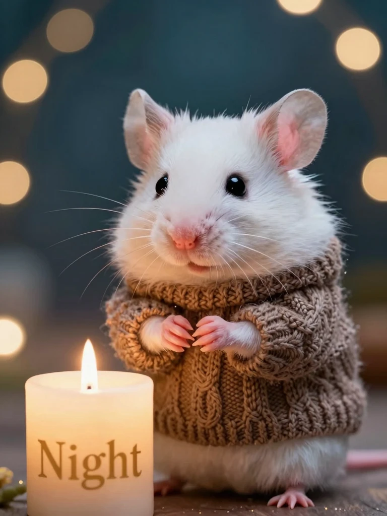 Whiskers and Warmth: A Cozy Hamster Portrait