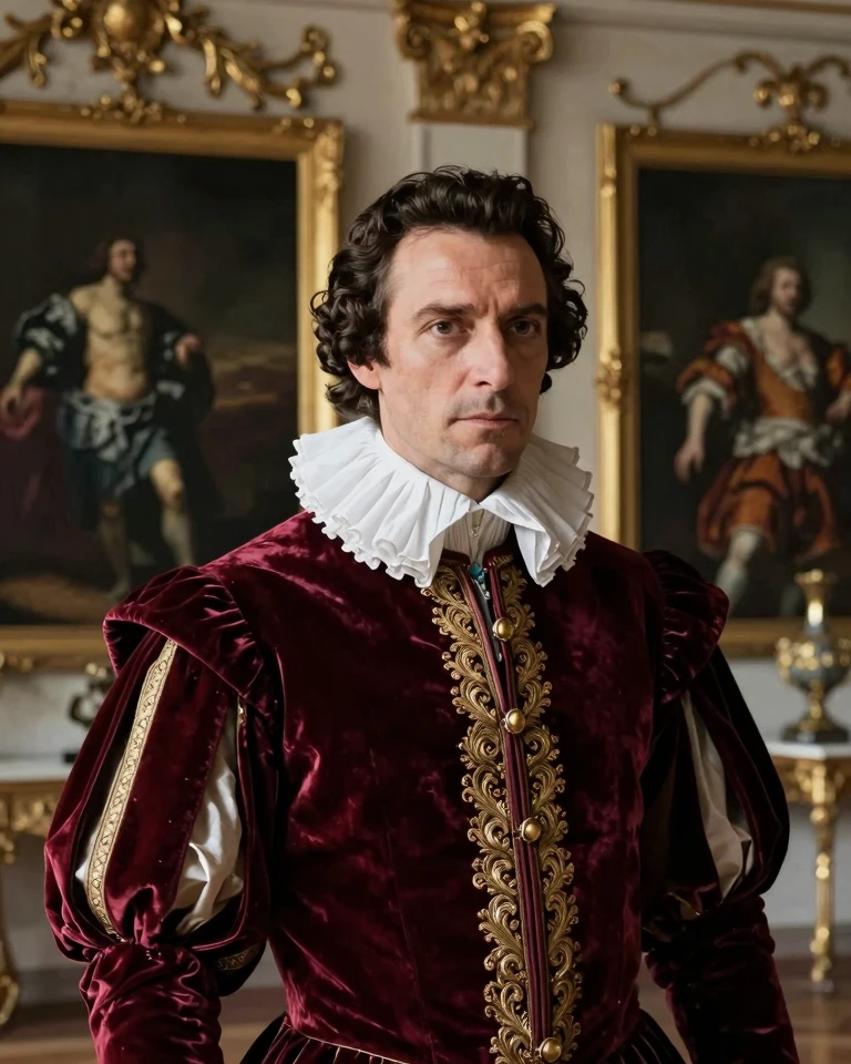 Renaissance Nobility: A Cinematic Portrait of Elegance