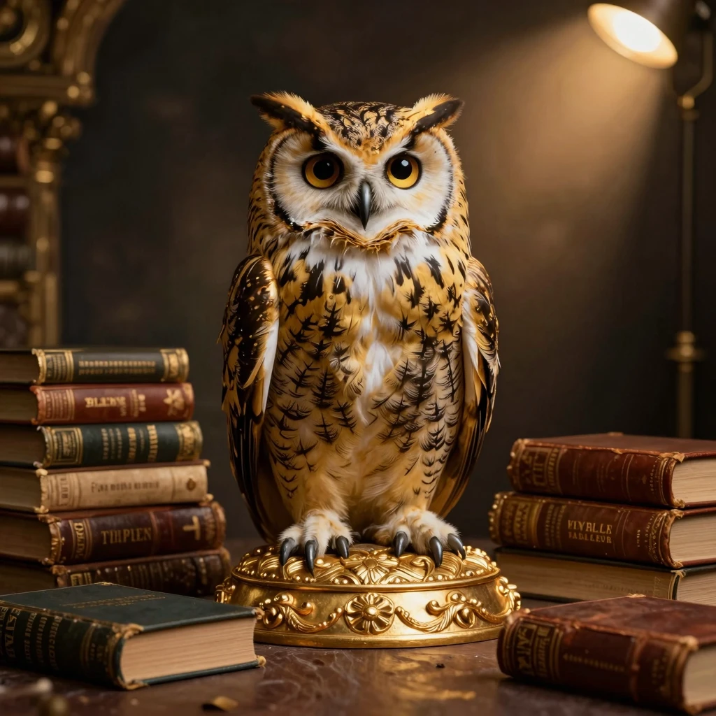 Majestic Fantasy Owl Embodies Corporate Wisdom